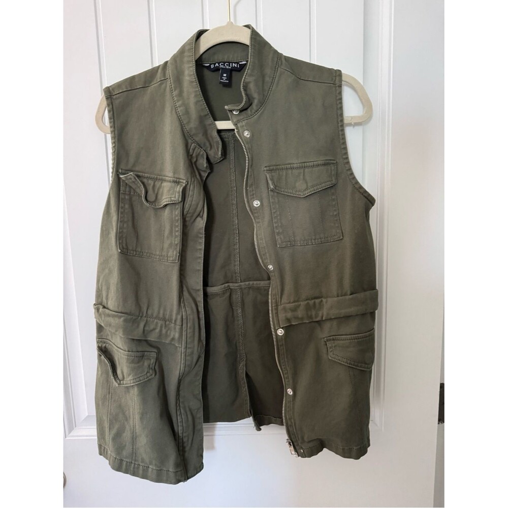 Baccini Women's Khaki and Green Gilet